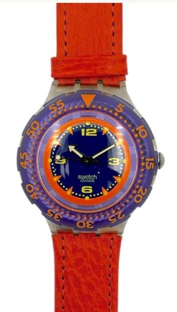 RED ISLAND VINTAGE 1992 Swatch Scuba 200 SDK106 – New Old Stock Box & Papers