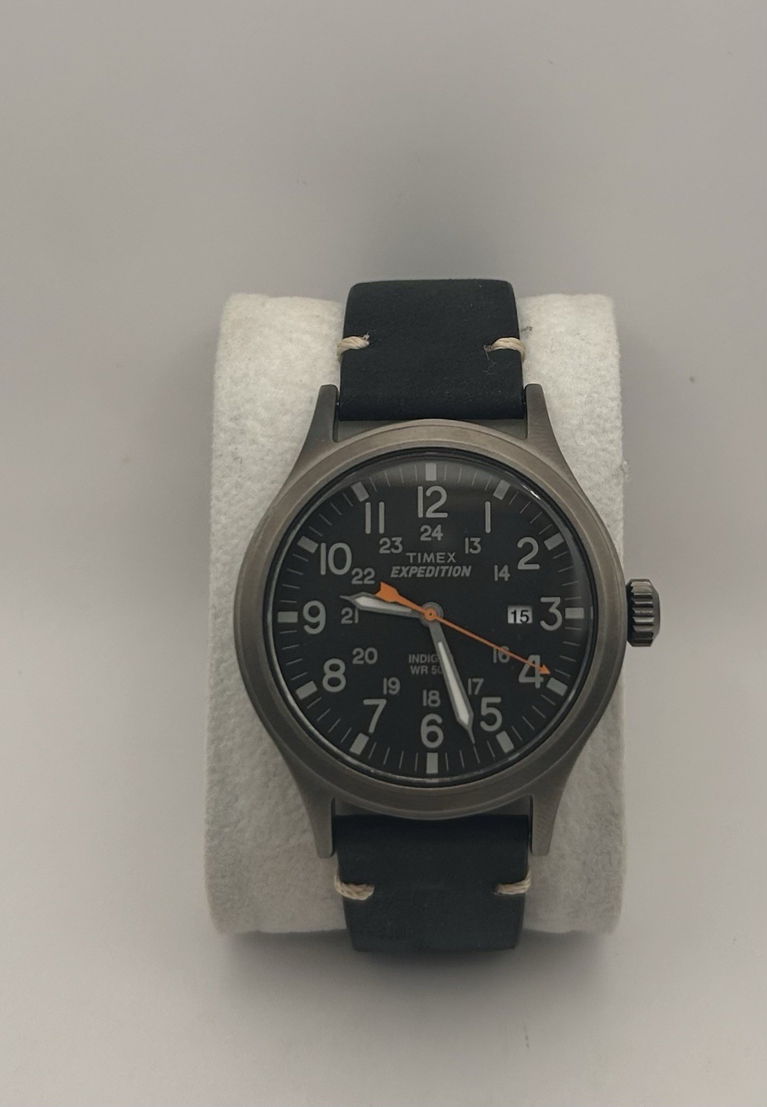 Timex Expedition Scout Men’s Black Dial Gray Case Black Strap Quartz 40mm Watch