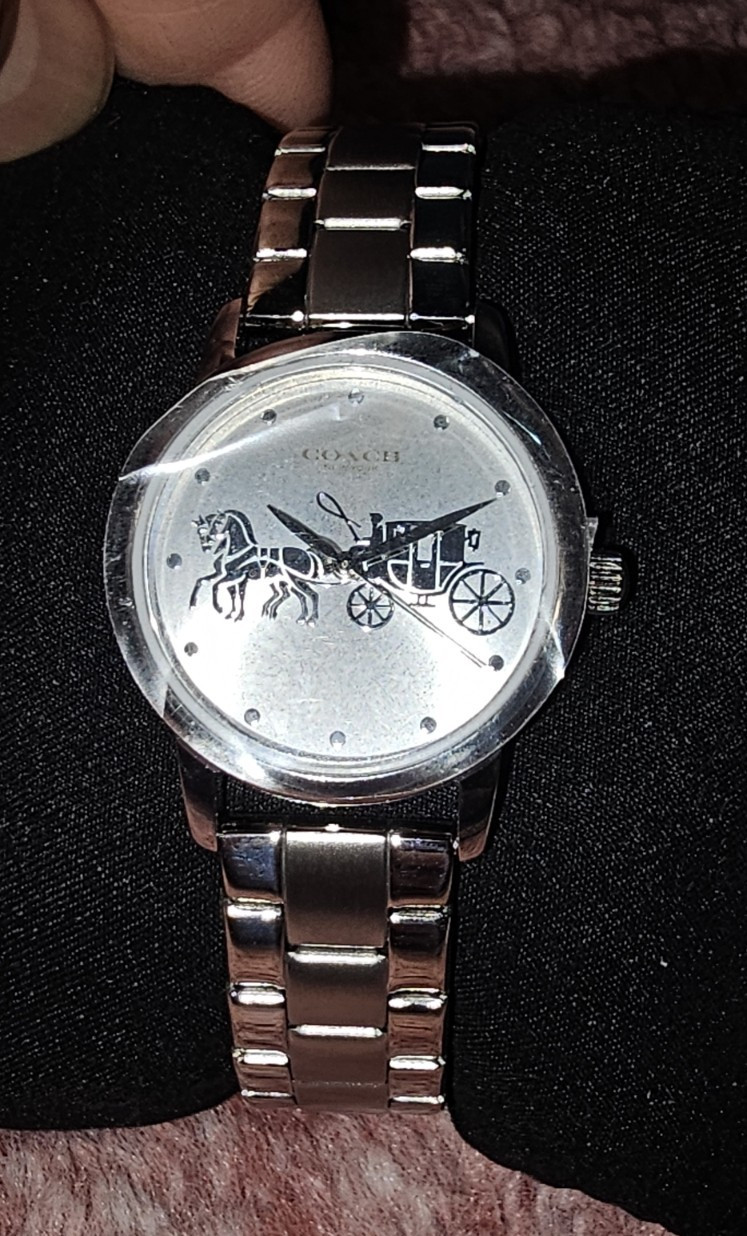 Coach Silver Tone Dial Stainless Steel Band Classic Women’s Watch