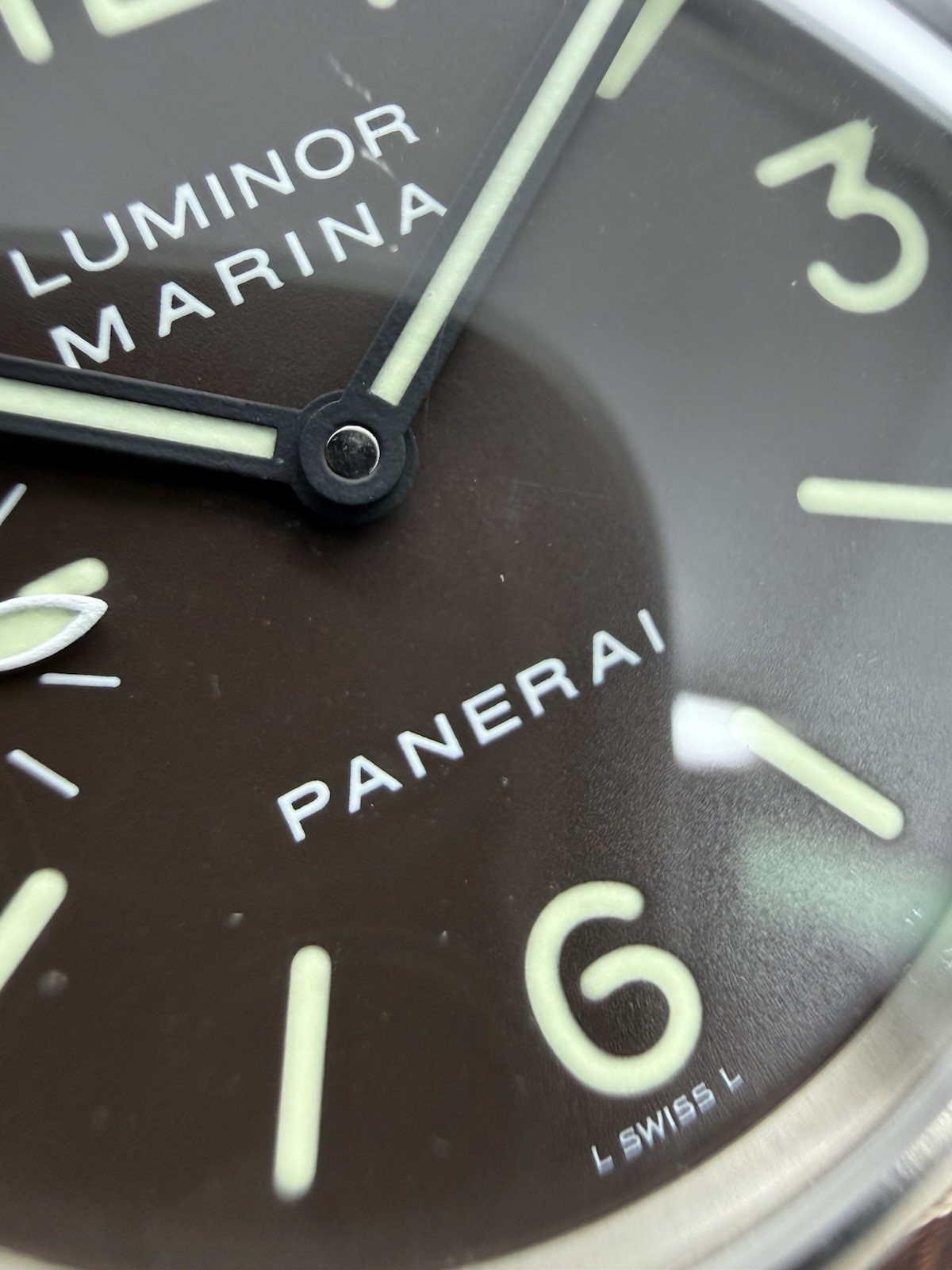 2021 Panerai Luminor 44mm Titanium Brown Dial Manual Wind PAM00061 PAM61 B+P