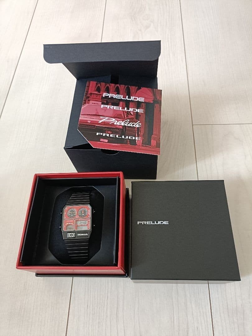 CITIZEN PRELUDE HONDA Digital Watch RED