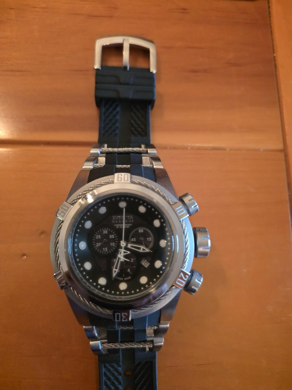 Invicta Reserve Bolt Watch Zeus Stainless Steel Flame Fusion Crystal
