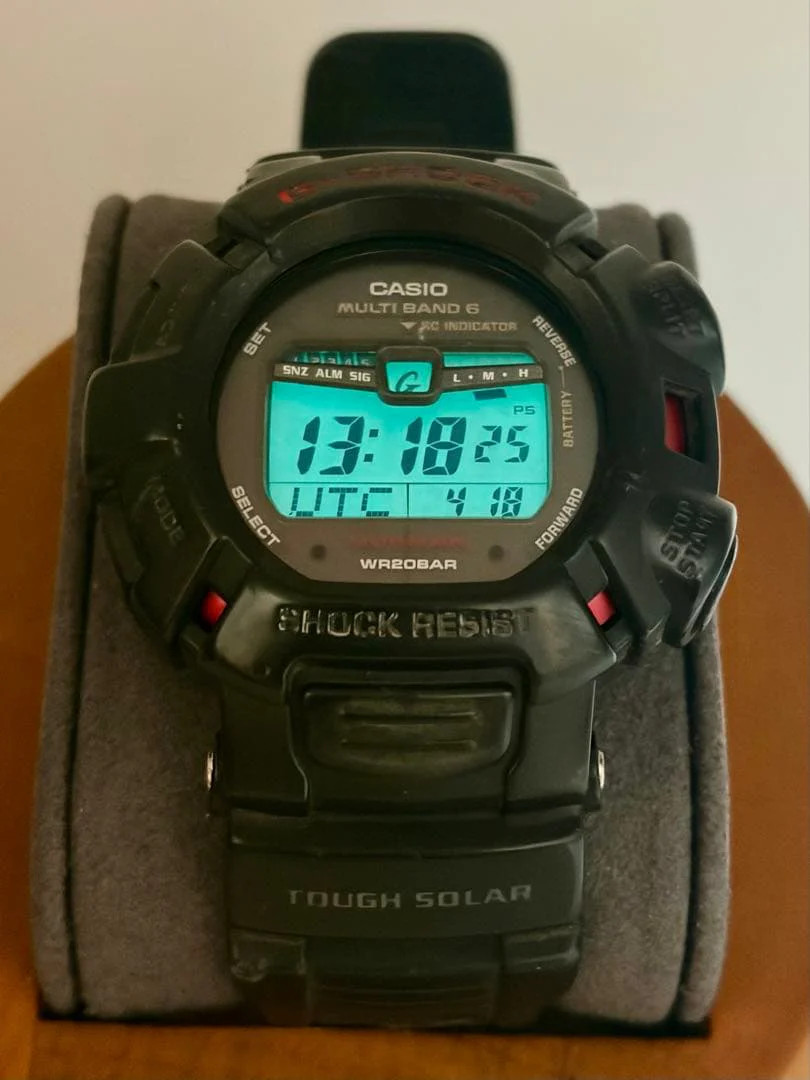 CASIO G-SHOCK GW-9010 MUDMAN Digital Watch Black Red
