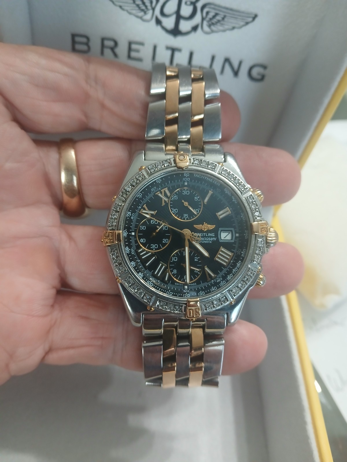 Breitling Chronomat Evolution Chronograph Gold/Steel Automatic C13356511/B821