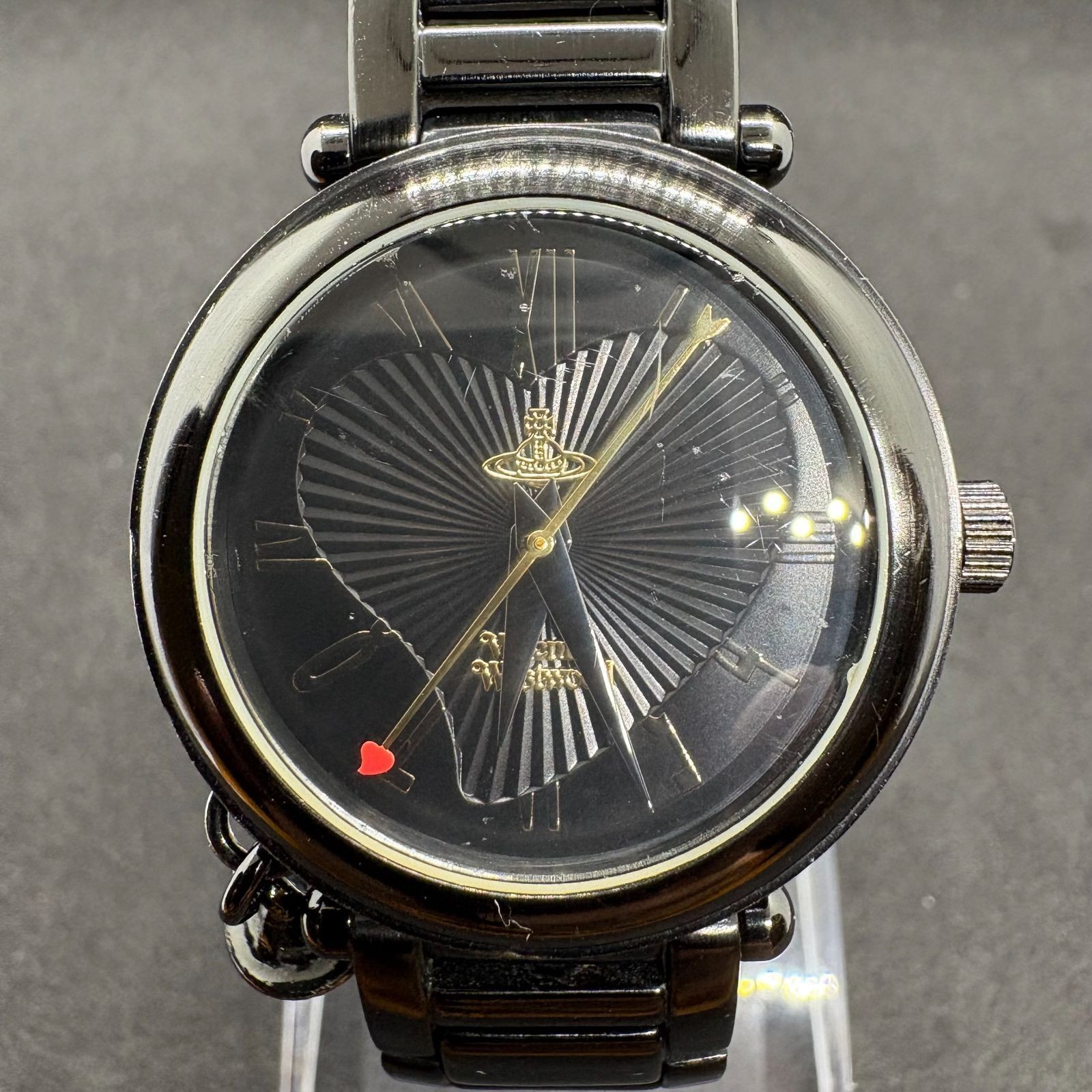 277 Excellent Condition Working Vivienne Westwood Women’s Watch Orb Quartz Black