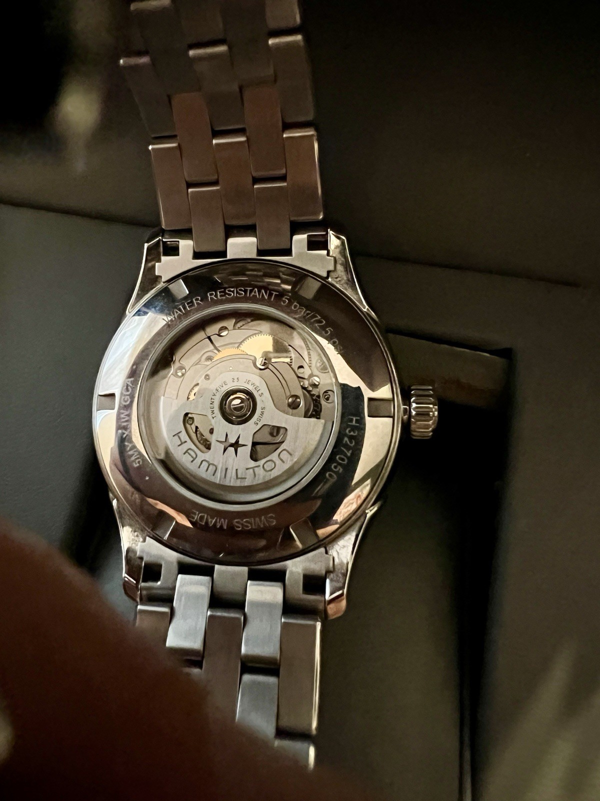 Hamilton Jazzmaster Open Heart Automatic Skeleton Silver Dial Steel 42mm 50m