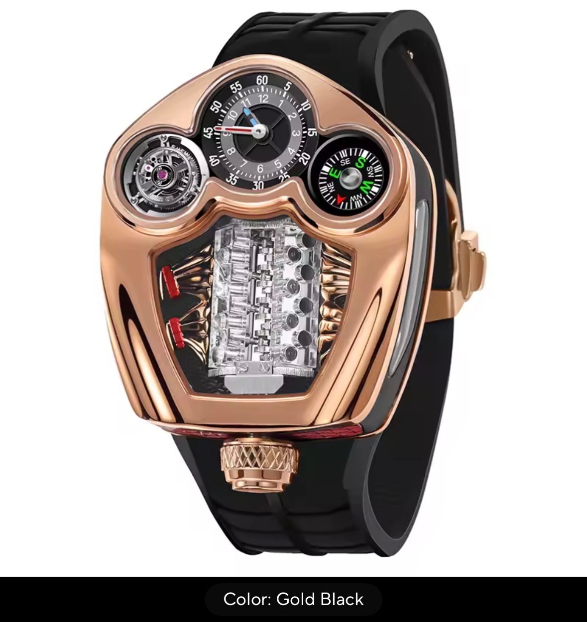 PINDU Design New Top Brand Men’s Quartz Wristwatches Engine Engine Silicone .