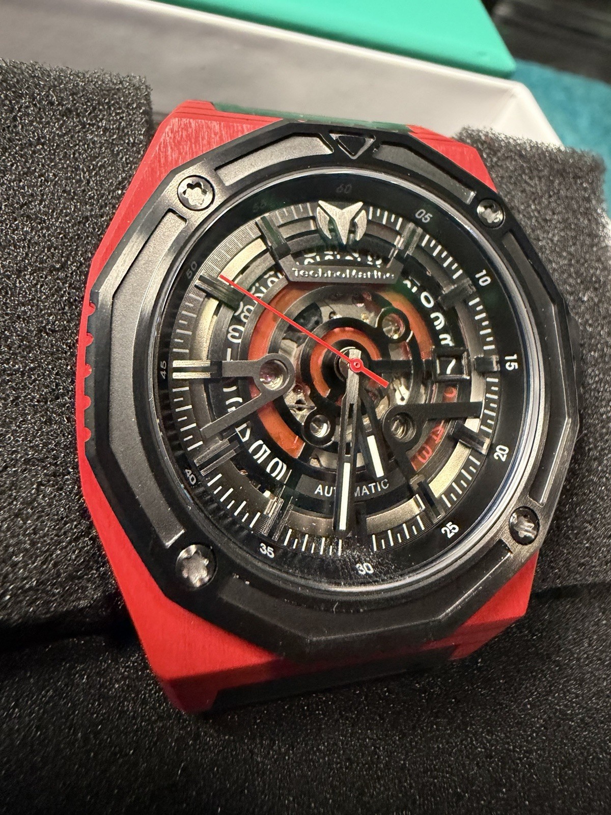 TechnoMarine Carbon Nautic Automatic Limited Edition 45mm Red/Black $1600 msrp.