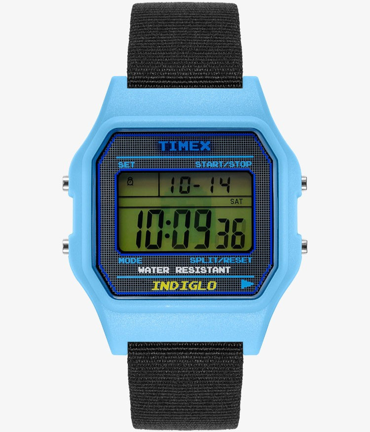 TIMEX x PAC-MAN Collaboration Classic Digital TW2V94100 Watch 34mm NICI Pouch