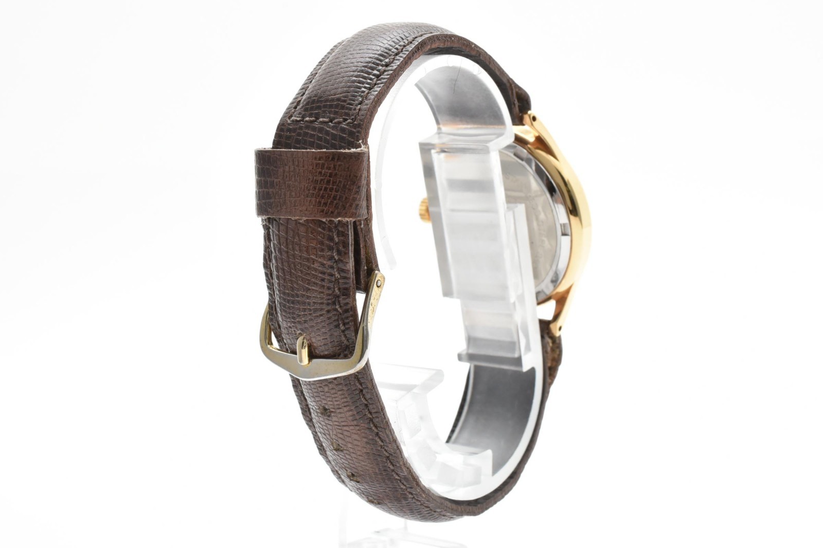 [NEAR MINT] ORIS Pointer Date 302-7285B 17Jewels Manual Gold White Men’s Watch