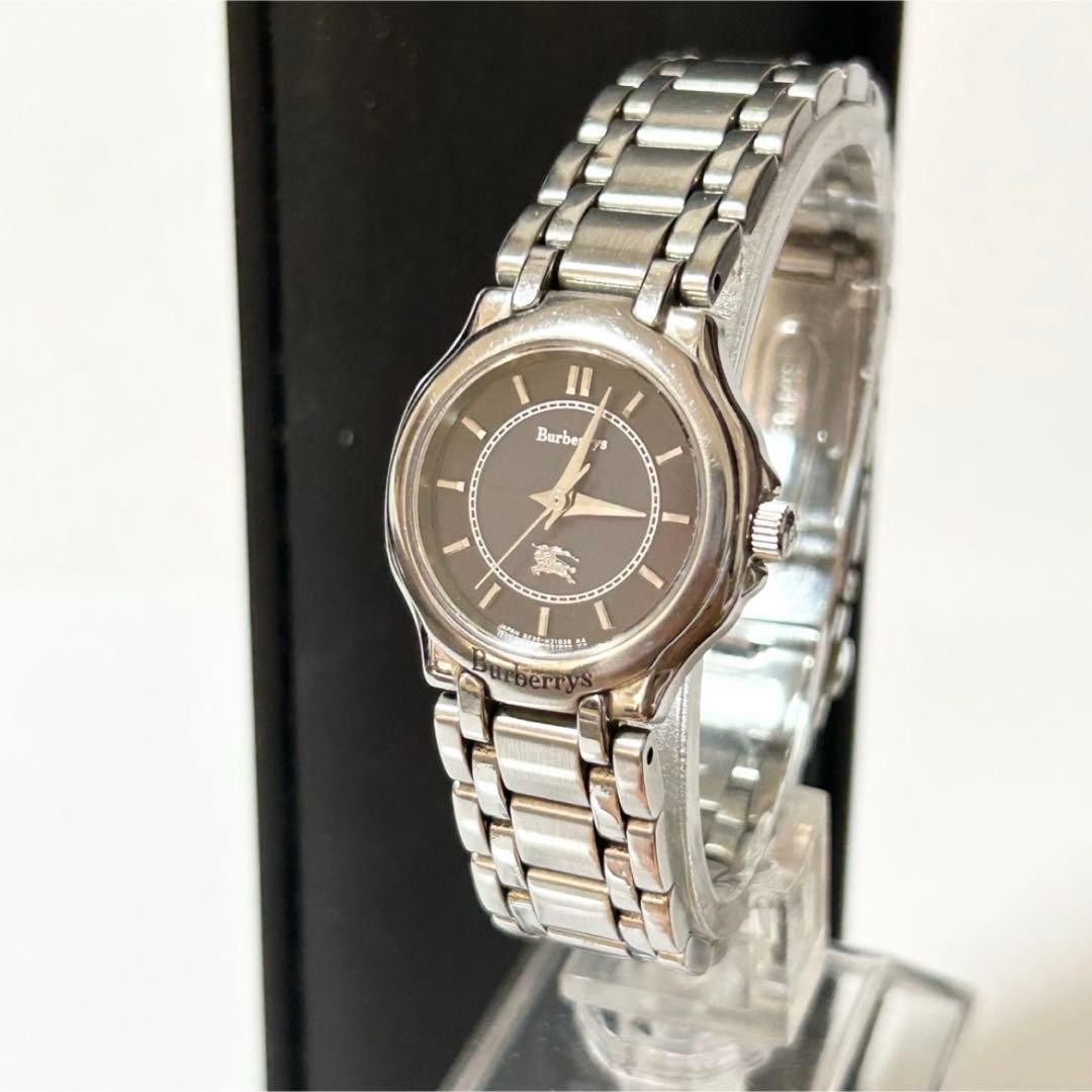 Burberry Solar Black Silver Ladies Wristwatch