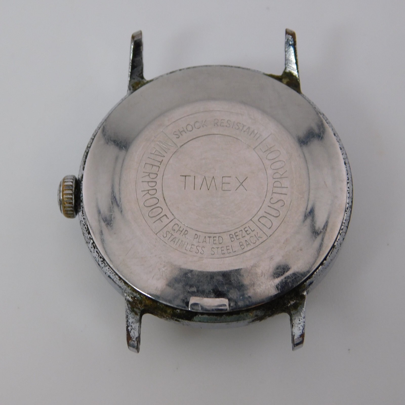 Vintage Timex Silver Tone Case Wind-up Analog Men’s Watch Doesn’t Keeps Time