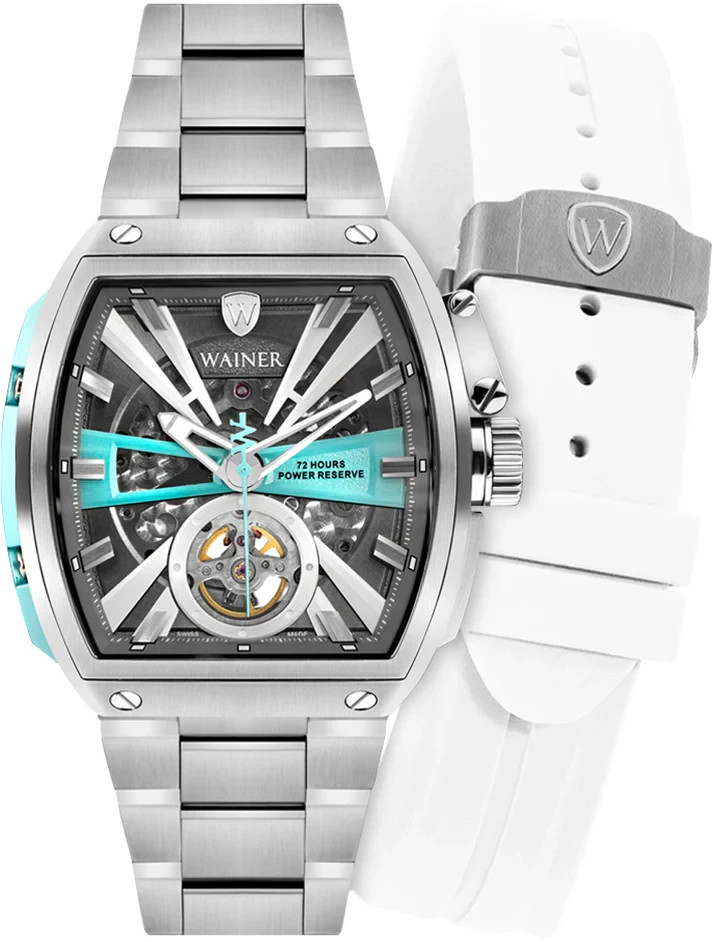 Wainer Iconic WA.25150-G Swiss Made Powermatic 72 Men’s Wristwatch