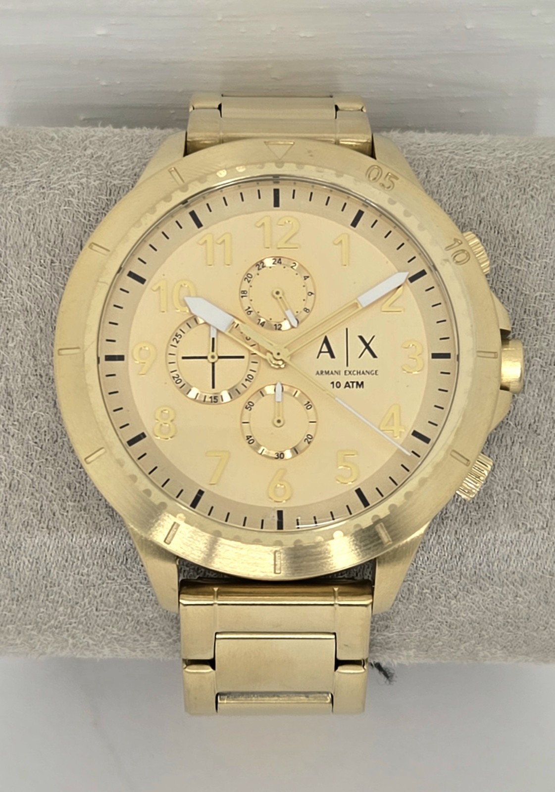 Armani Exchange AX1752 Men’s Gold Tone Stainless Chronograph 42mm Watch