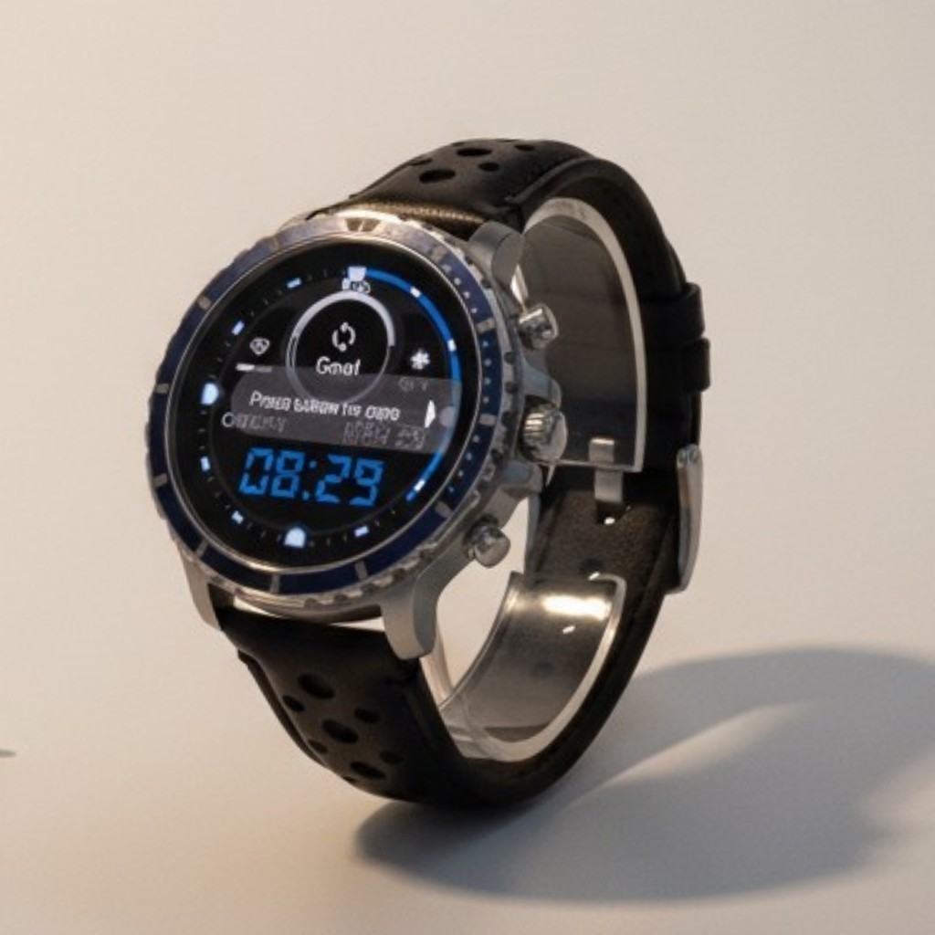 Citizen CZ ,45mm,Smart P990MV-01, Gen 1,Digital Display Smart Watch,leather Band