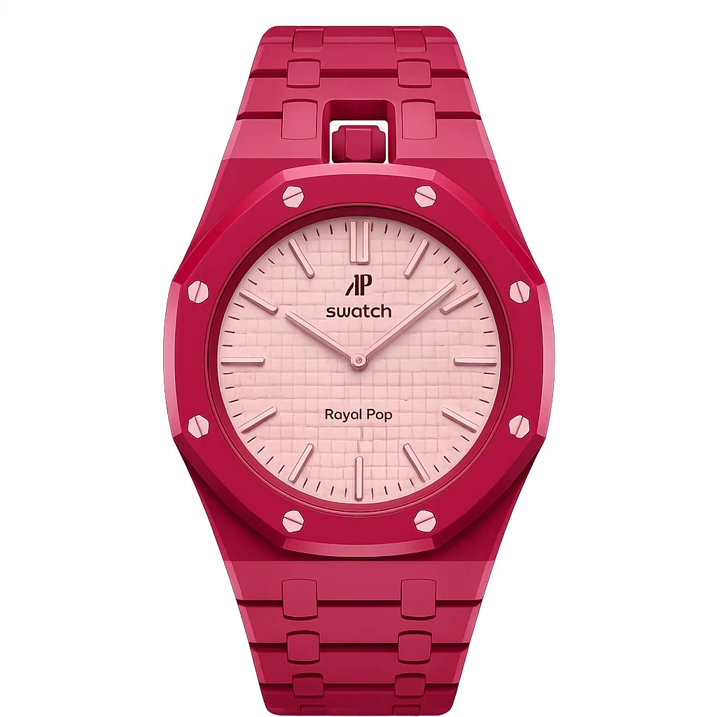 Custom Vertical Link Wrist Strap Presale Swatch x AP Royal Pop – IN PRODUCTION