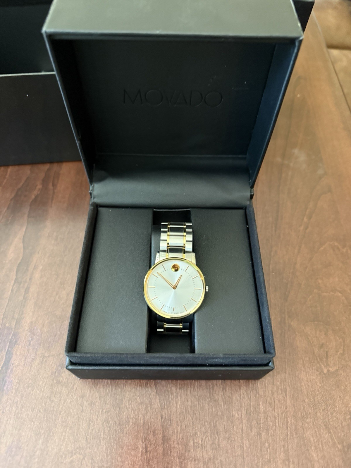 Movado TC 40mm Stainless Steel and Gold Tone Wristwatch ($1495 MSRP)39.1.20.1209