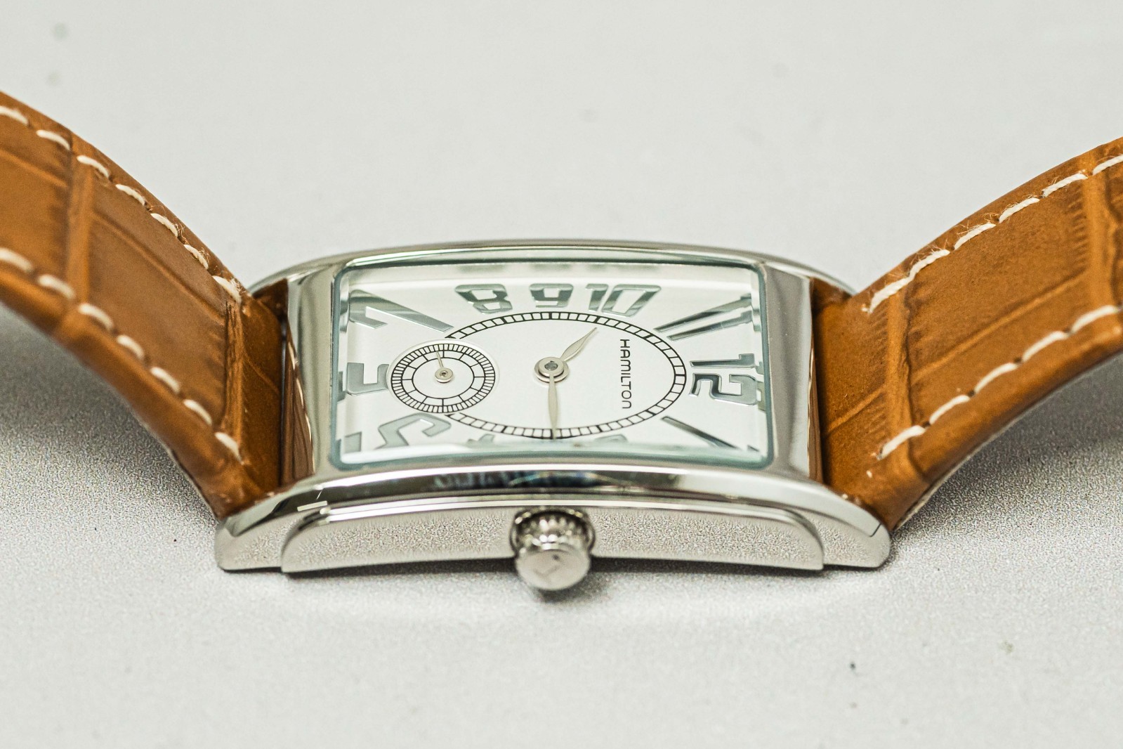 Full Set *MINT* HAMILTON Ardmore H114110 Quartz Small Second Tank 23mm Men Watch