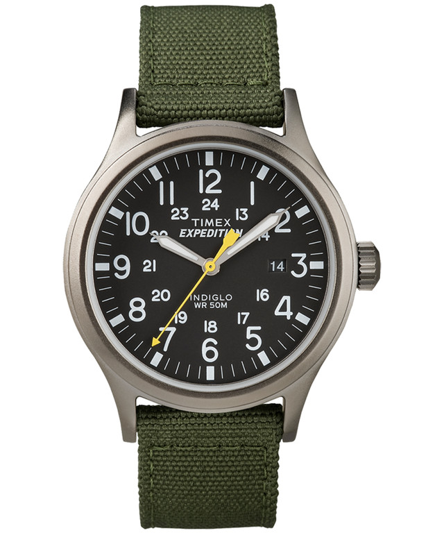 Timex T49961 Men’s Expedition Scout Green Fabric Strap Watch