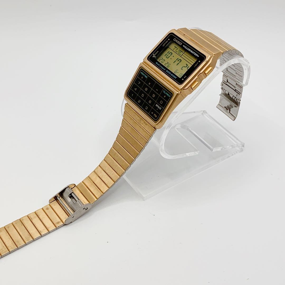 CASIO Data Bank Gold Digital Watch Men’s Calculator Retro Style