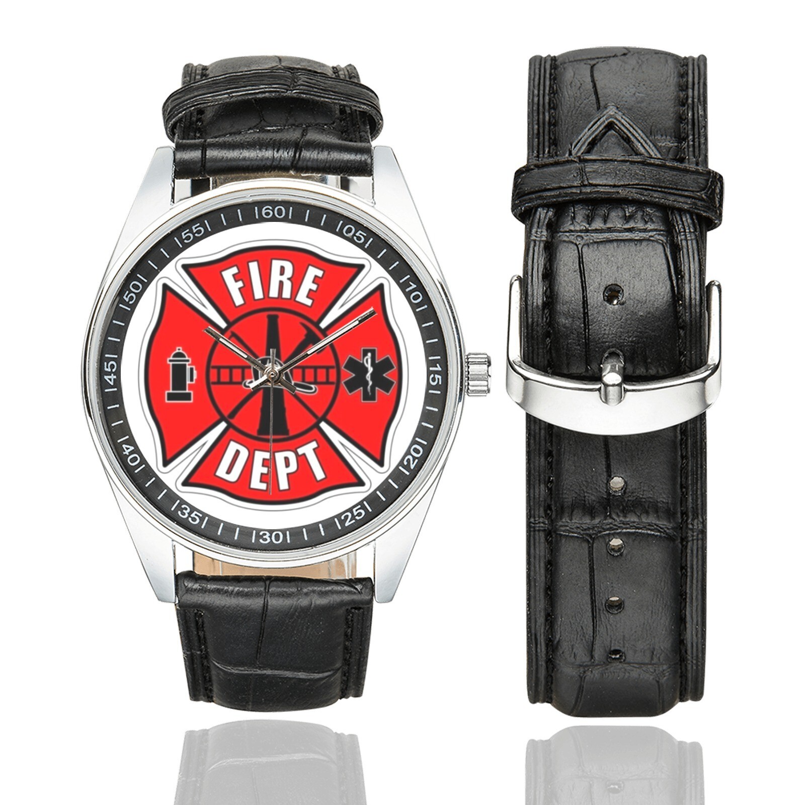 Fire Department Fireman Firemen Firefighter Logo Army Military repro Watch
