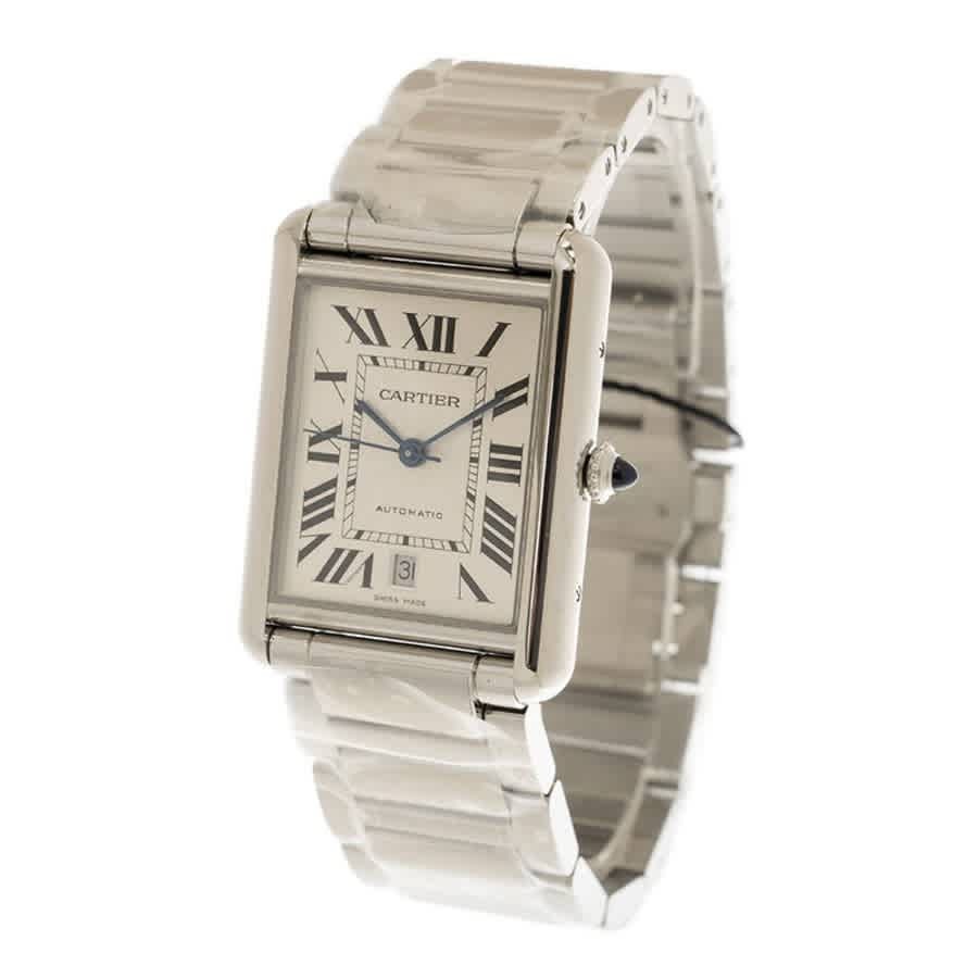 Cartier Tank Automatic Silver Dial Men’s Watch WSTA0053