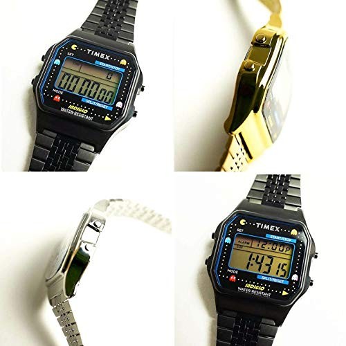 Timex X Pacman T80 Digital Stainless Steel – Black – TW2U32100 Black