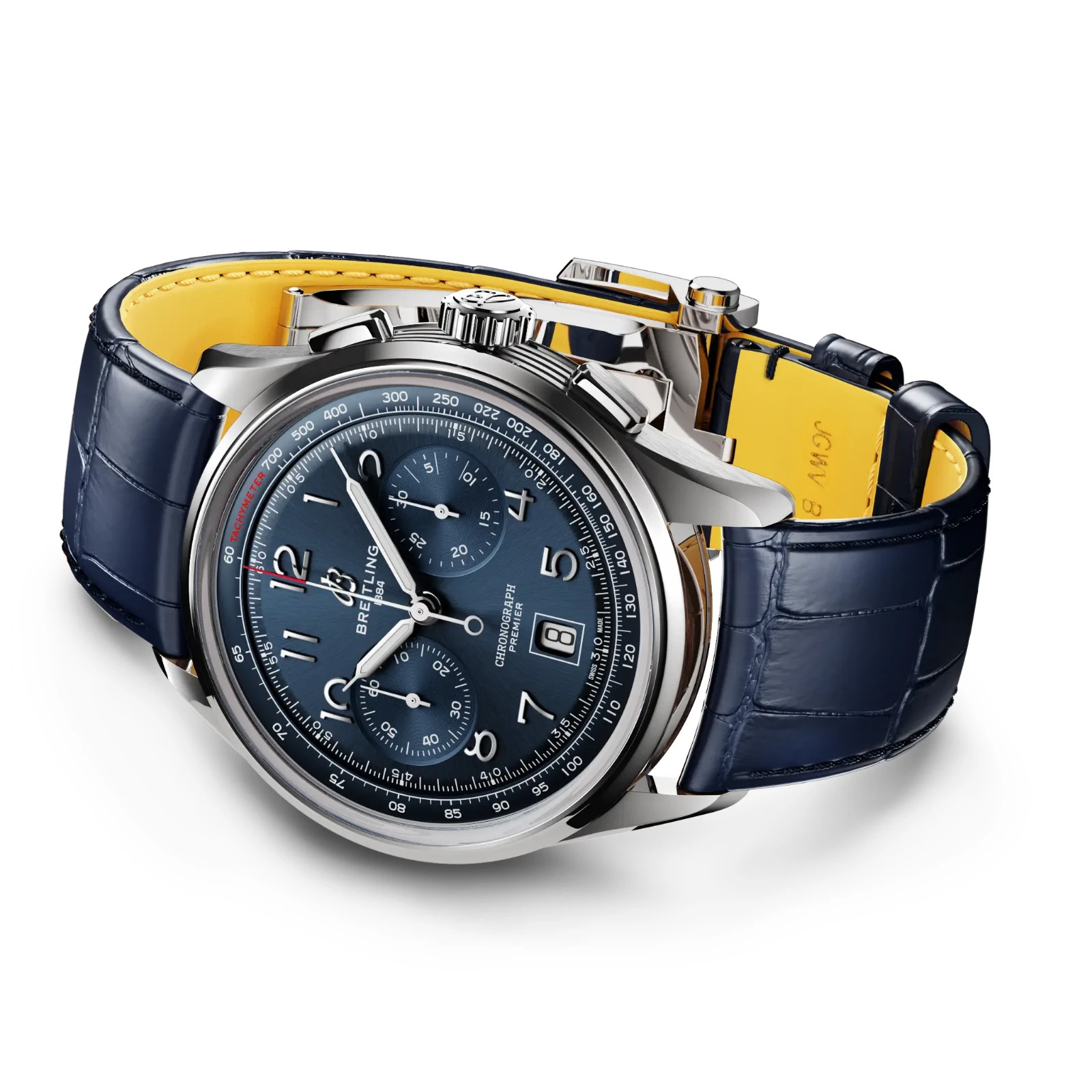 Breitling Premier B01 Chronograph 42 Blue Dial Blue Alligator AB0145171C1P2