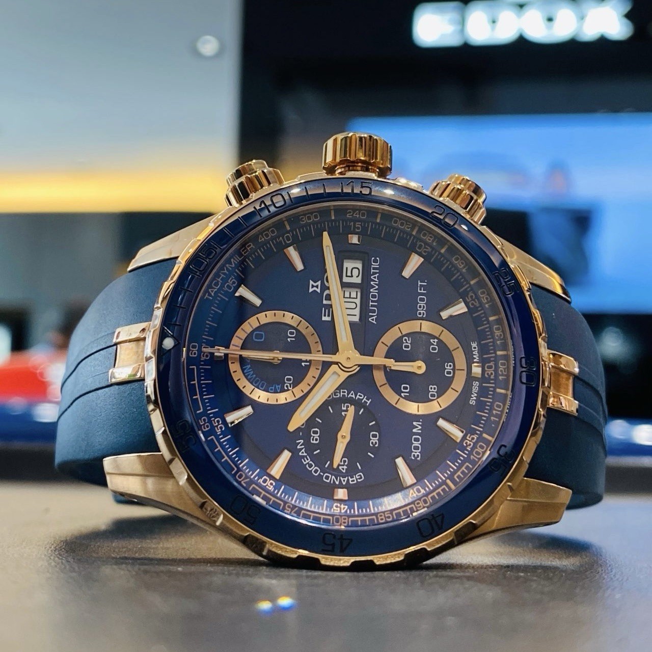 EDOX Grand Ocean 01123-37RBU5-BUIR5, Pre-owned