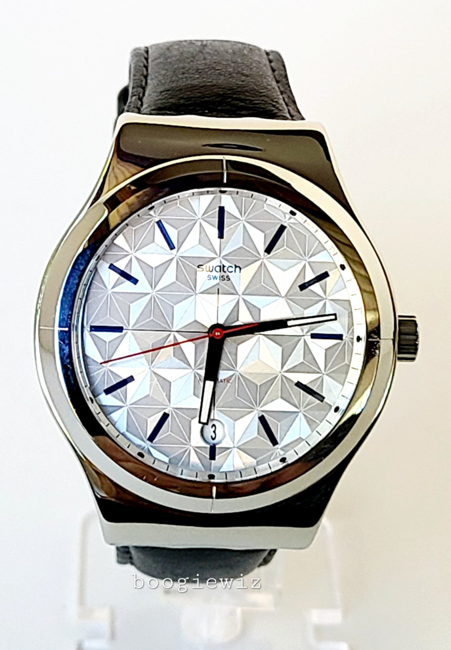 SWATCH, SWISS MADE AUTOMATIC, MEN’S SISTEM PUZZLE WATCH, YIS408 NIB