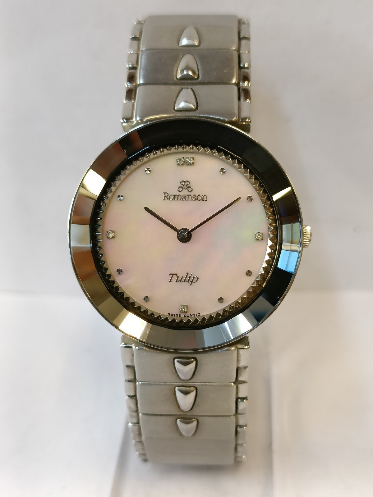 ROMANSON TULIP QUARTZ MOTHER OF PEARL DIAL UNISEX ADULT WORKING CONDITION