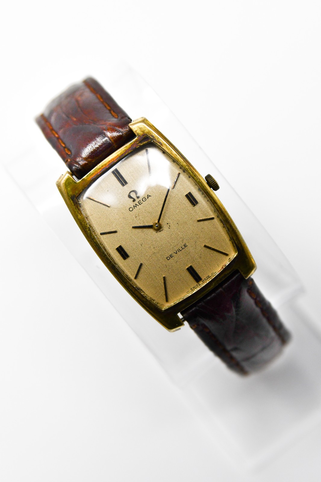 Vintage 1960s Omega De Ville Ref. 111.085 Manual Wind – Elegant Tonneau Tank