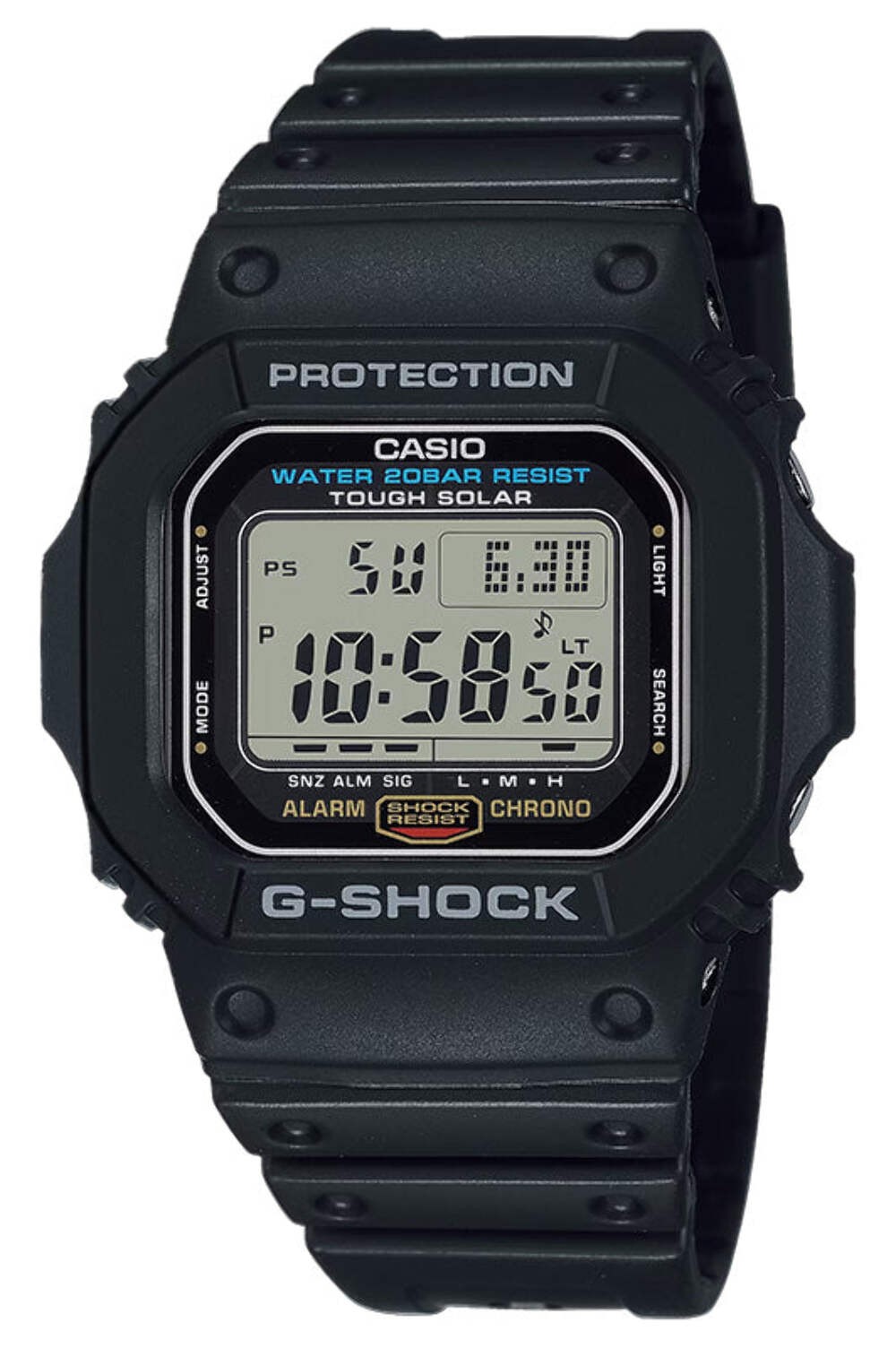 CASIO G-SHOCK G-5600UE-1 SOLAR DIGITAL WATCH