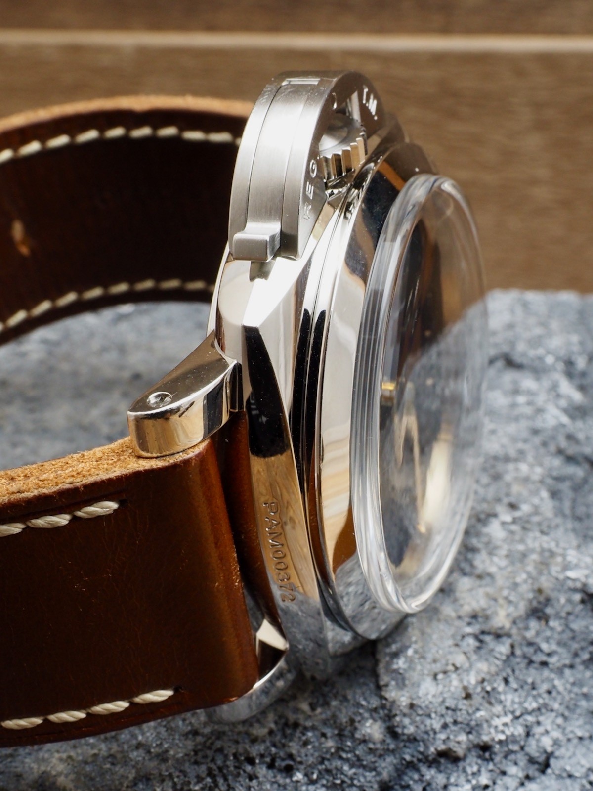 Panerai Luminor 47 Pam00372 Plexi Crystal P Serial 95% LNIB UNPOLISHED Case!