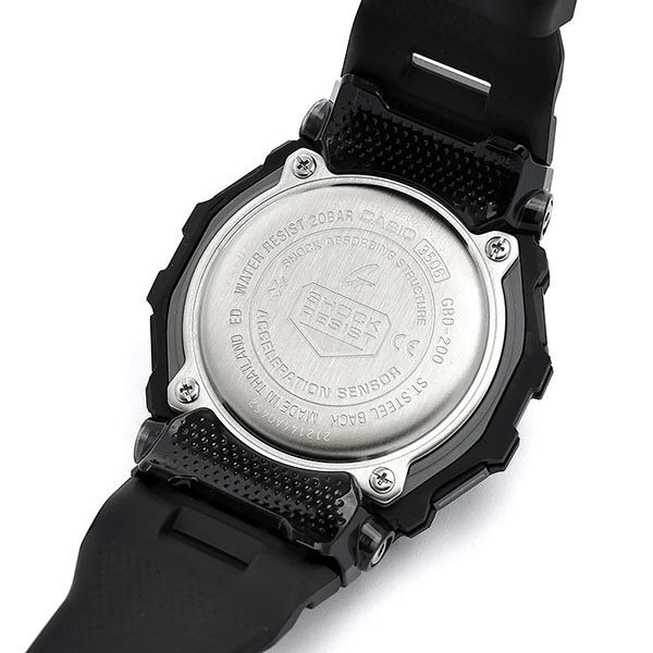 CASIO G-SHOCK GBD-200-1JF Bluetooth Step Counter MIP LCD Sports Watch 48.4 mm