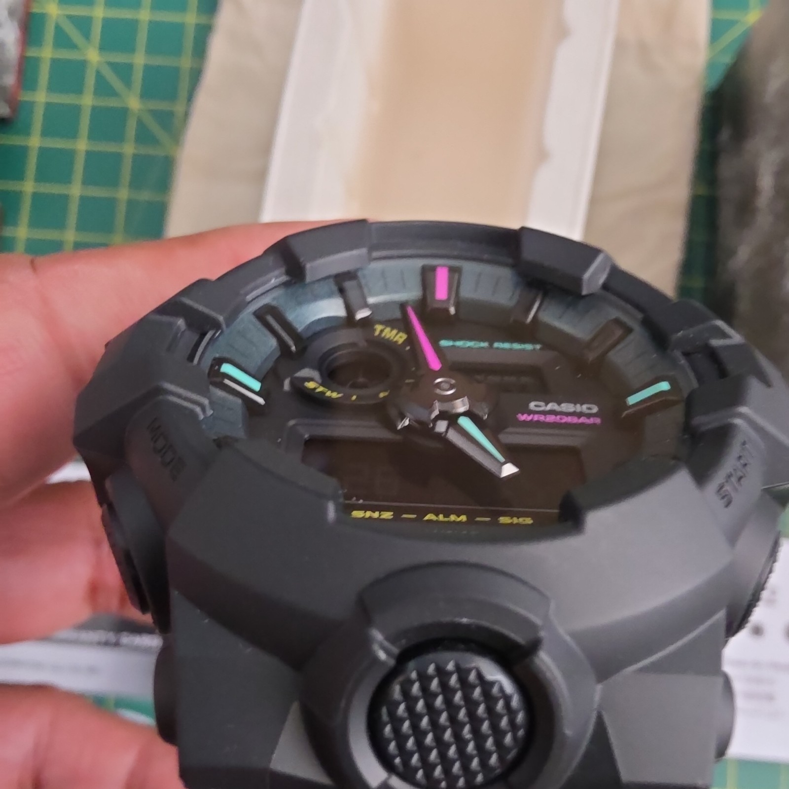 CASIO G-SHOCK GA-700MF-1ADR Multi Fluorescent Men’s Digital Watch New Black Box