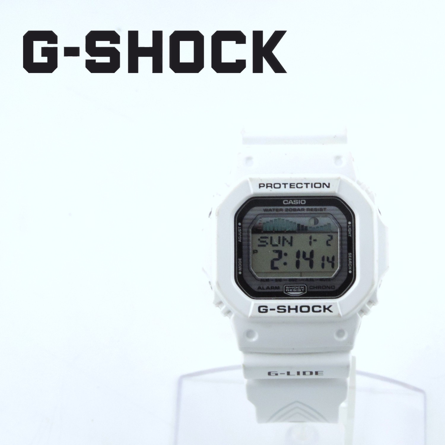 CASIO G-SHOCK GLX-5600-7JF G-LIDE Tide Graph Moon Data Watch White