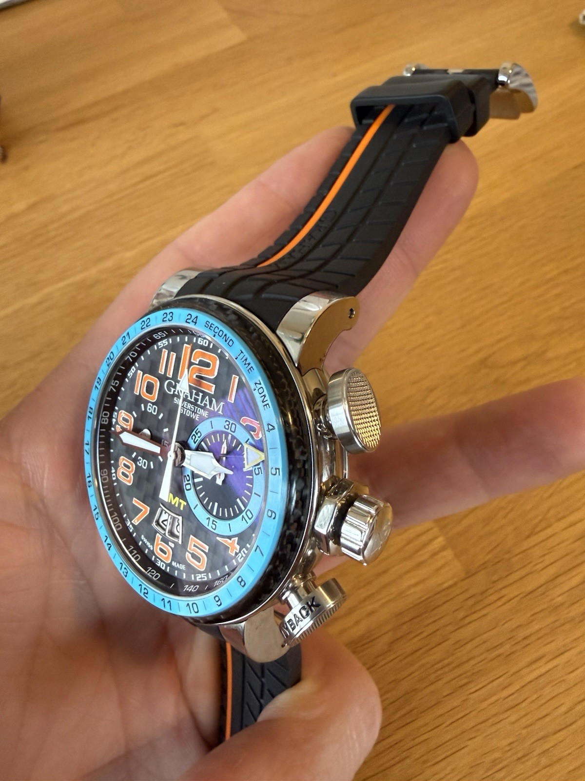 Graham Silverstone Stowe GMT Automatic Limited Edition to 500 Pieces Men’s