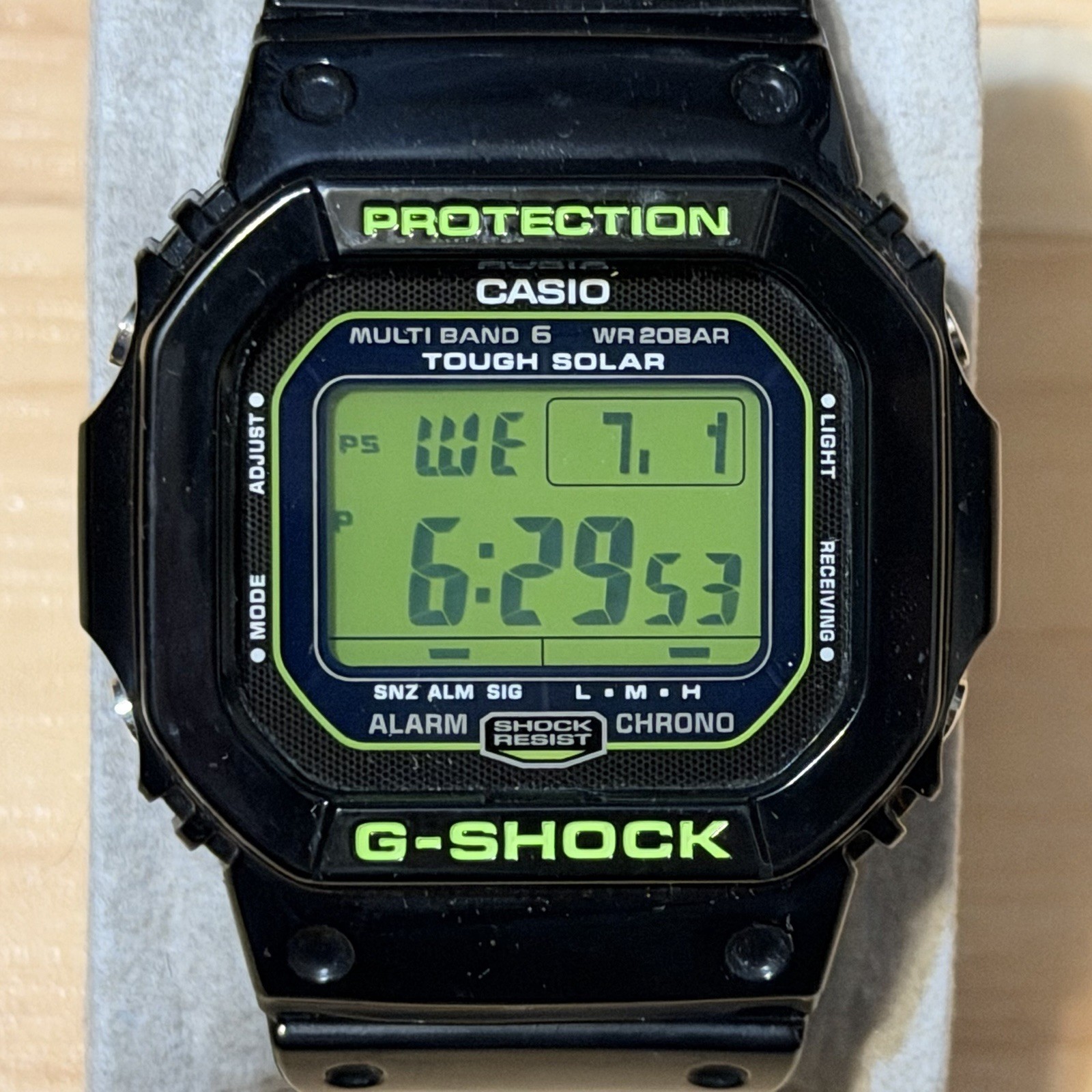 Casio G-Shock GW-M5610B-1 “Zombie” Tough Solar Atomic Square Digital Watch 5610