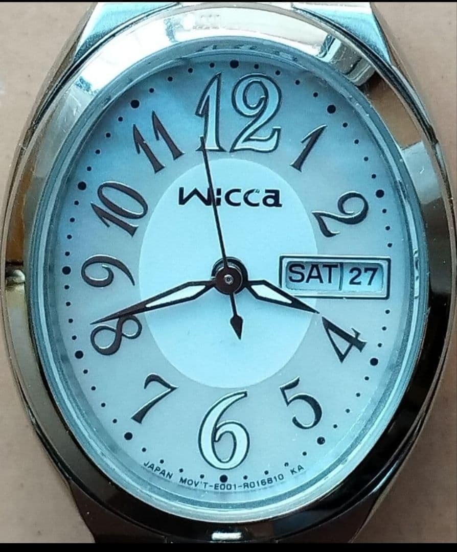 Citizen Wicca Solar Watch Day Date Shell Dial 16 8 cm Analog LS421 Watch