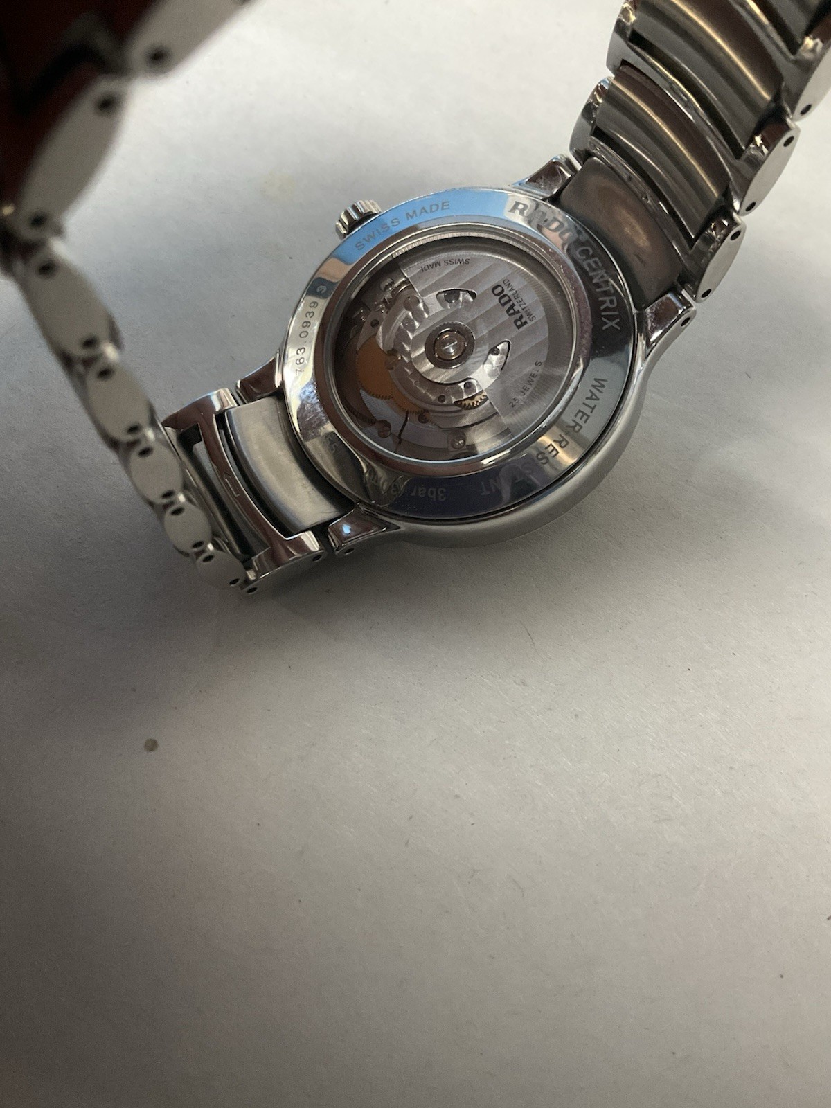 RADO Centrix Double Diamond Accent Automatic Watch Black dial READ