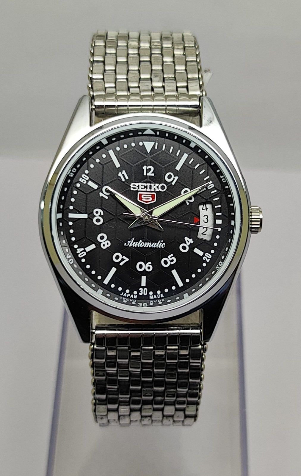Refurbished Automatic Men’s Watch Day Date | Classic Vintage Style | Steel Strap