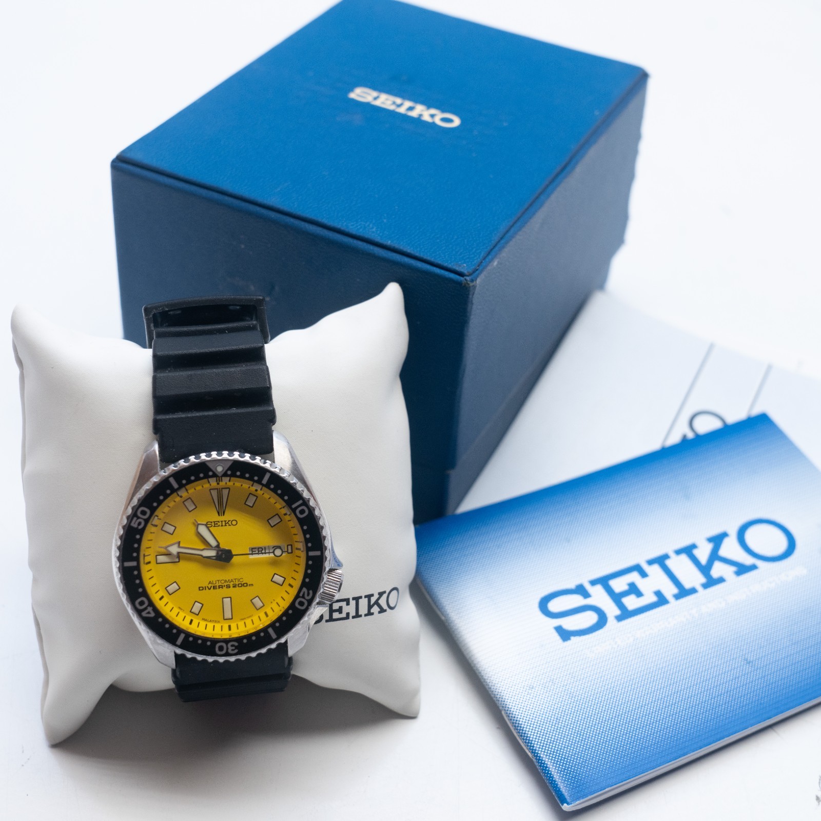 Seiko Men’s Watch SKXA35 Bumblebee Diver 200M Automatic 7S26-02C7 Malaysia Made