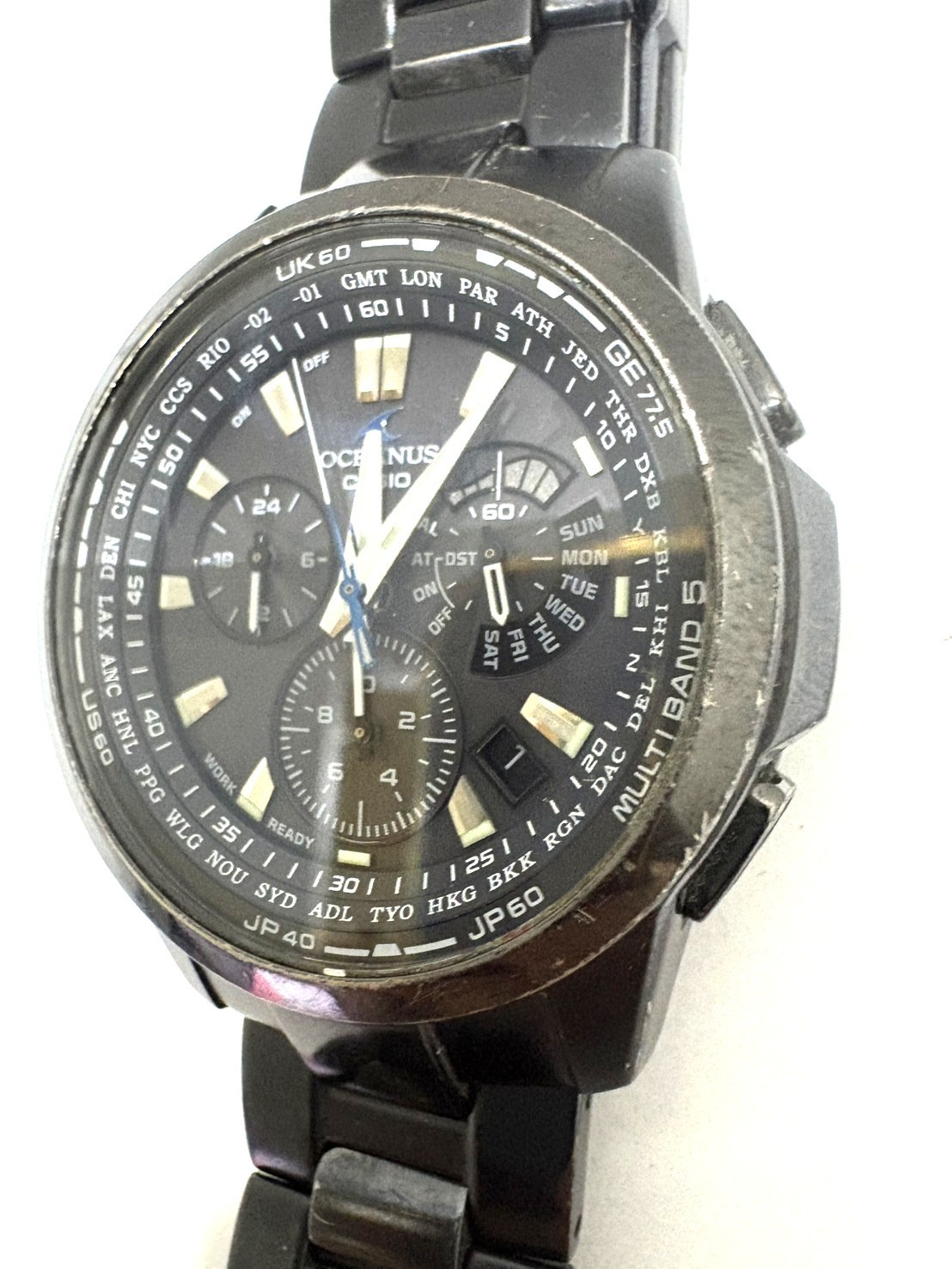 CASIO OCEANUS OCW-M700 Titanium Tough Solar Multiband 5 Chronograph Watch Japan