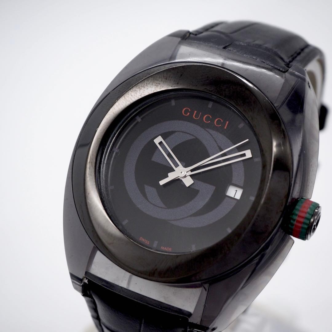 Working GUCCI Men’s Watch Sync 137.1 Date Black
