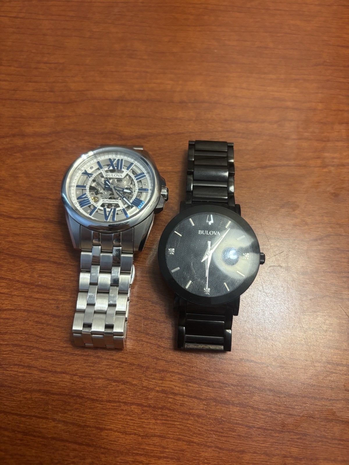 Bulova Watch Lot (2) – Sutton Automatic & Futuro Diamond – Excellent Condition