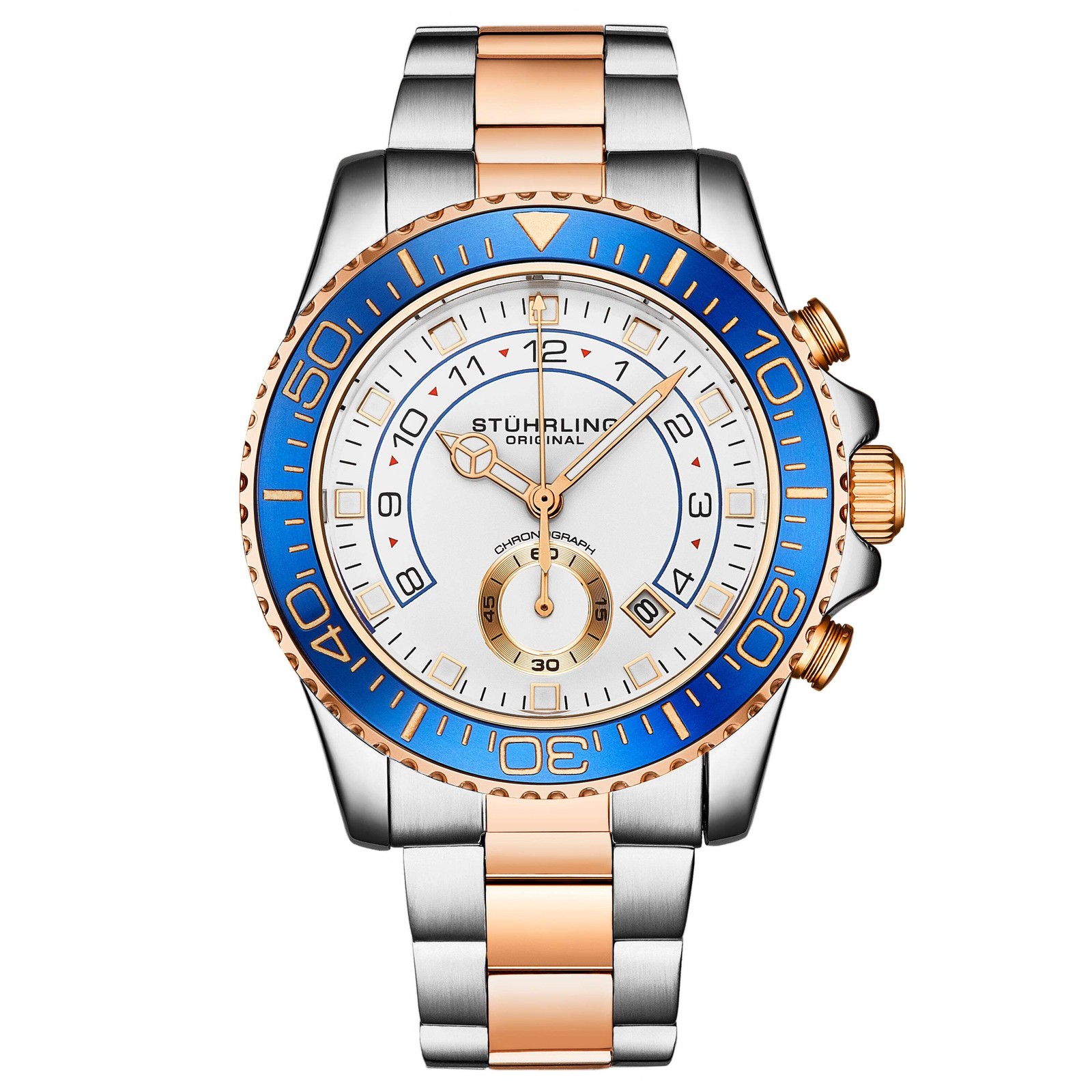 Aquadiver 3966 Rose Gold/Stainless Steel | White Dial Wristwatch 3966.3