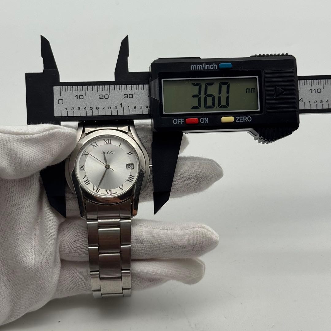 Gucci Watch Quartz 5500M Date Operation Unconfirmed Round