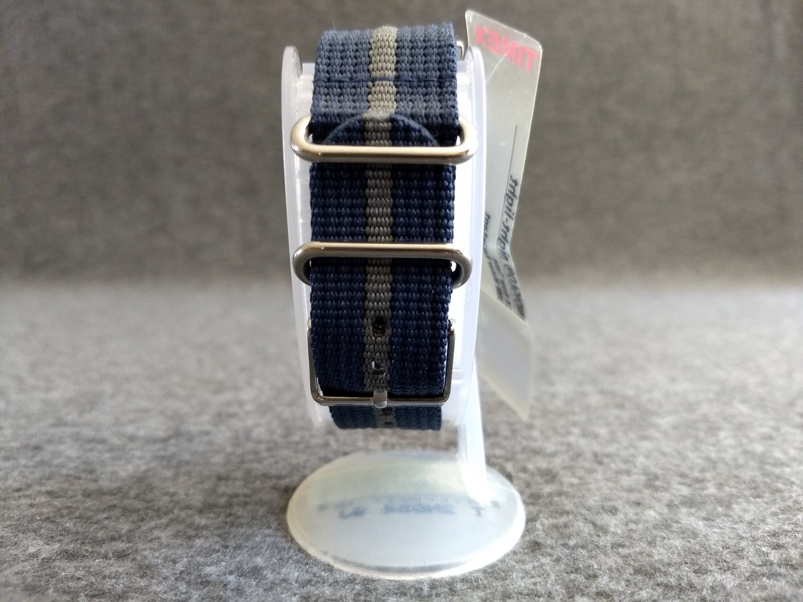 Timex Indiglo Night Light Weekender Watch T2N654 Easy Read Blue Gray Strap NEW