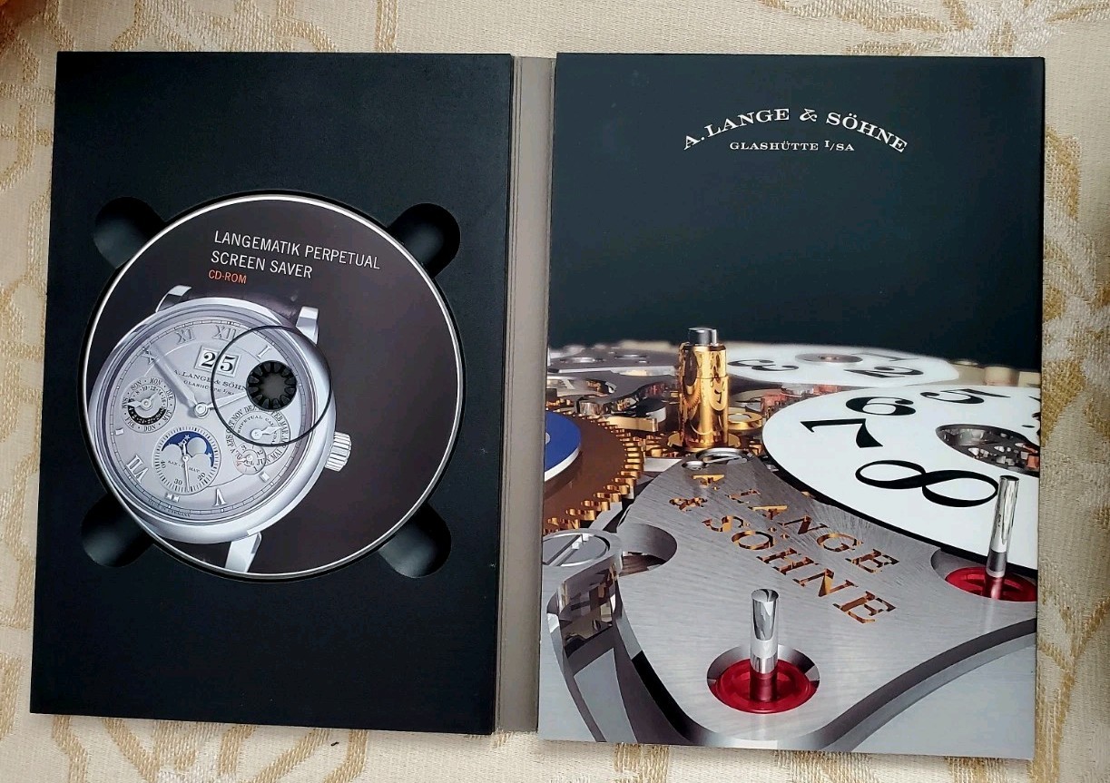 A Lange & Sohne Animations Langematic Perpetual VIP Press Kits 2006 DVD & CD